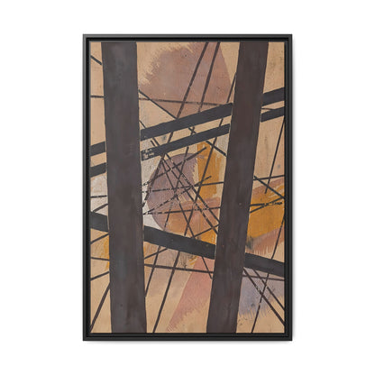 Raum-Kraft Komposition (1921-22) by Lyubov Popova / Toile encadrée sur caisse américaine