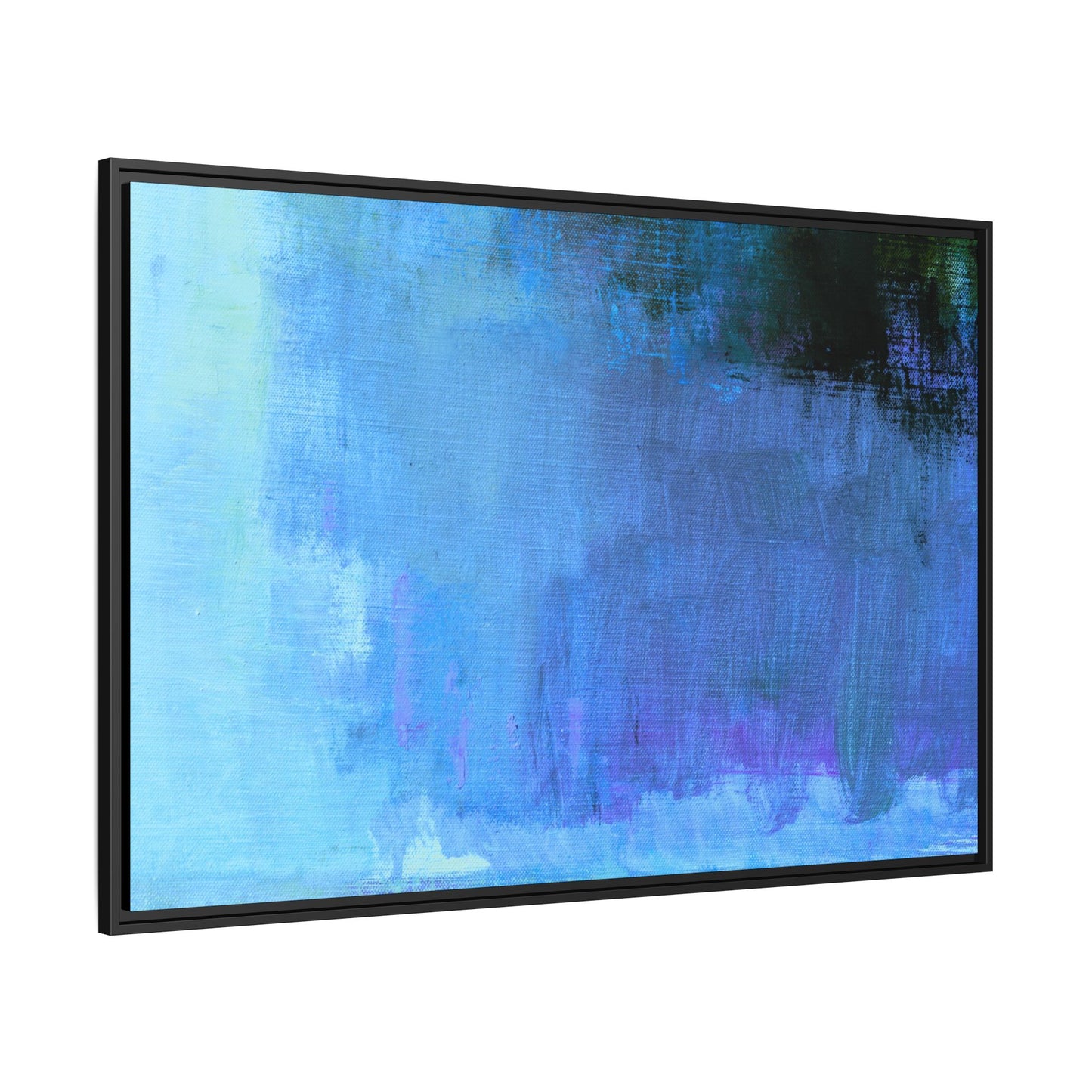 Tableau Contemporain Azuréen "Série Sign Collections" / Toile encadrée sur caisse américaine