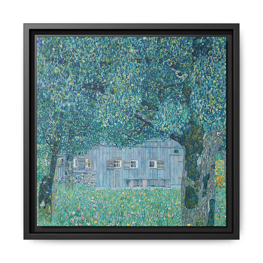 Bauernhaus in Buchberg (Oberösterreichisches Bauernhaus) 1911 by Gustav Klimt / Toile encadrée sur caisse américaine