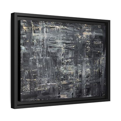 Tableau Intemporel Ardoise Doré "Série Sign Collections" / Toile encadrée sur caisse américaine