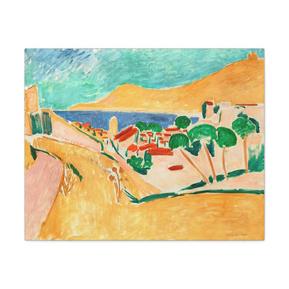 Collioure en août (autour de 1911) by Henri Matisse / Reproduction Fine Art sur Toile / Flanc Large Epaisseur 3.2 cm - 1.25 inch