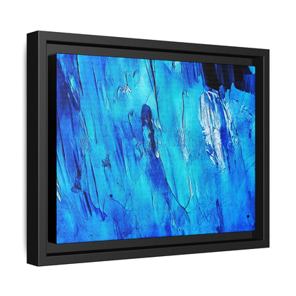 Tableau Intemporel Bleu Electrique "Série Sign Collections" / Toile encadrée sur caisse américaine