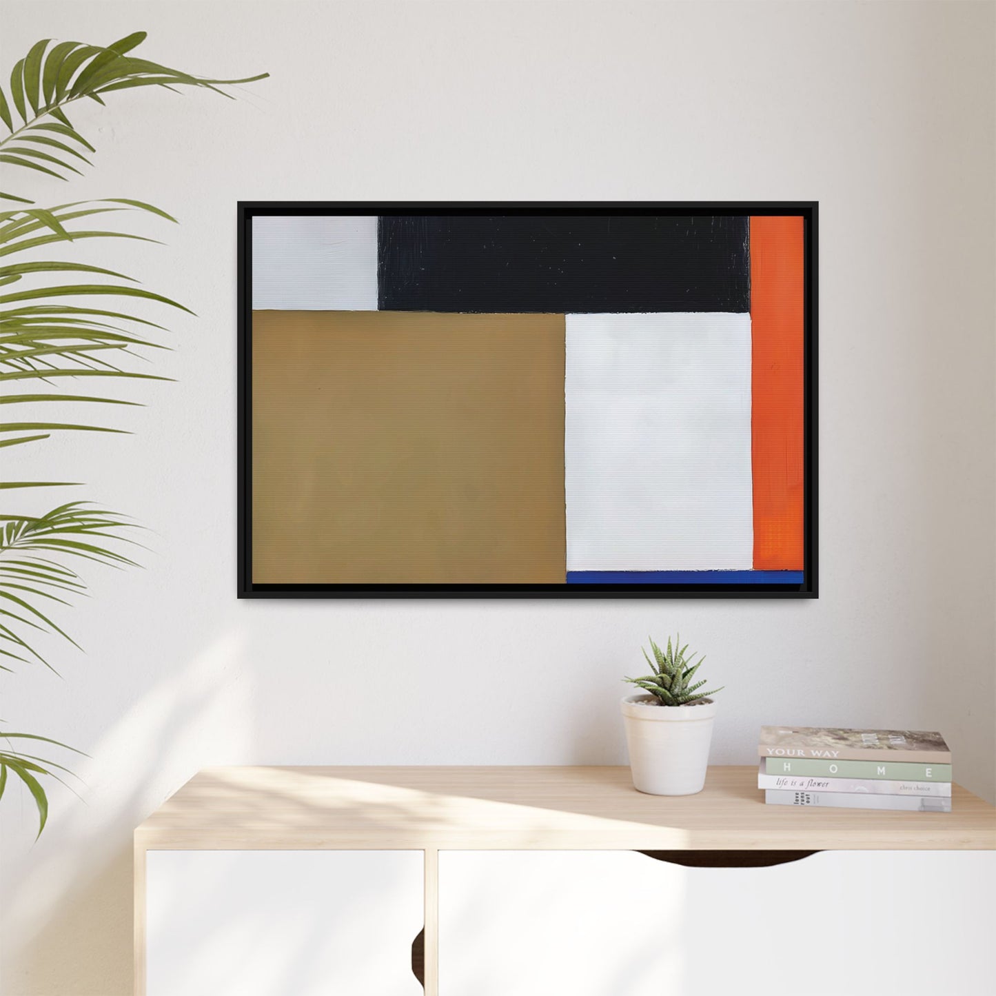 Composition (1923-1924) by Theo van Doesburg  / Toile encadrée sur caisse américaine