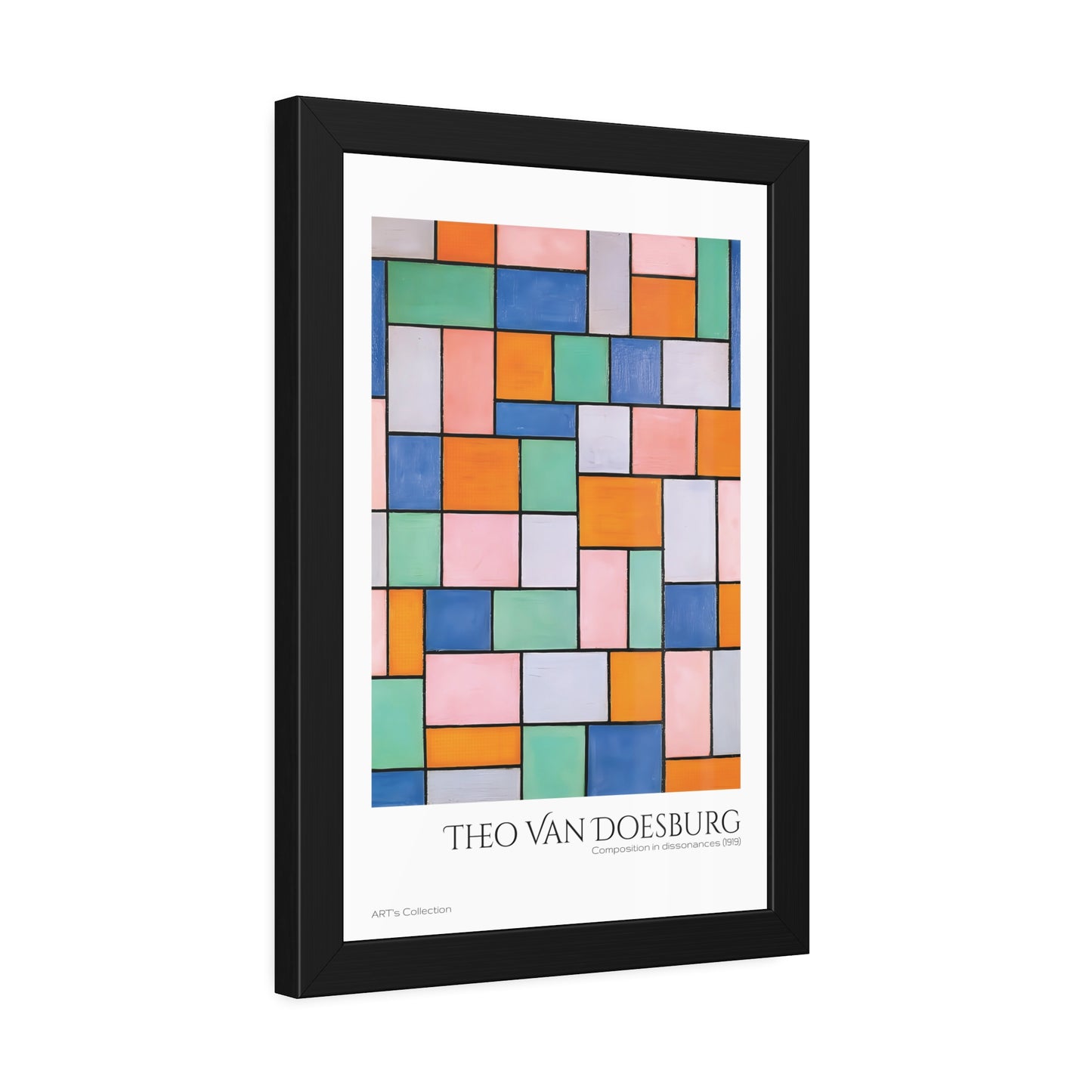 Composition in dissonances (1919) by Theo Van Doesburg / Affiche Encadrée série ART's Collection