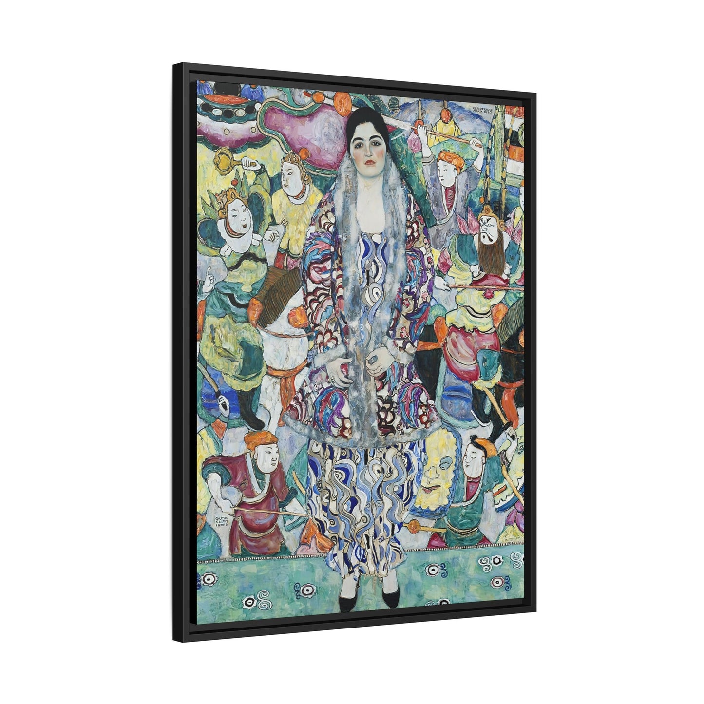 Portrait of Friederike Maria Beer (1916) by Gustav Klimt  / Toile encadrée sur caisse américaine
