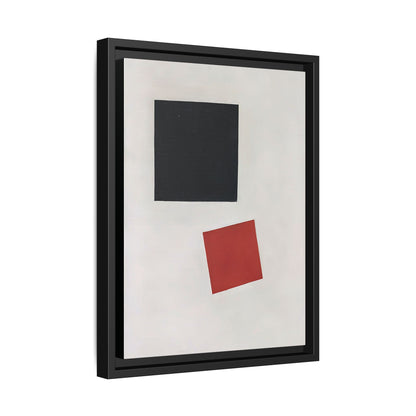 Black Square and Red Square (1915) by Kazimir Malevich  / Toile encadrée sur caisse américaine