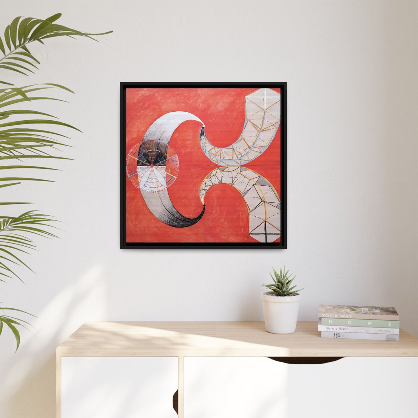 Group IX-SUW, The Swan, No. 9 (1915) by Hilma af Klint   / Toile encadrée sur caisse américaine