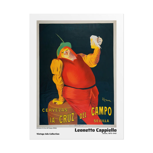 Cervezas la Cruz del Campo (1906) by Leonetto Cappiello / Affiche imprimée - Série Vintage Ads Collection