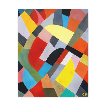 Composition Abstraite (1936-38)  by Otto Freundlich  / Reproduction Fine Art sur Toile /  Epaisseur 3.2 cm - 1.25 inch