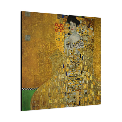 Portrait of Adele Bloch-Bauer I (1907) by Gustav Klimt / Reproduction Fine Art sur Toile / Flanc Large Epaisseur 3.2 cm - 1.25 inch
