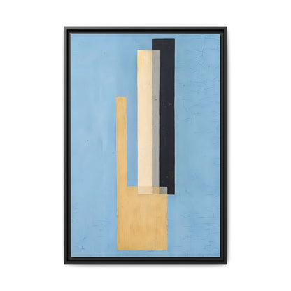 Konstruktion (circa 1920-22)  by László Moholy-Nagy  / Toile encadrée sur caisse américaine