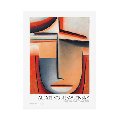 Abstract Head - Tragic (1928) by Alexej von Jawlensky  / Affiche imprimée - Série ART's Collection