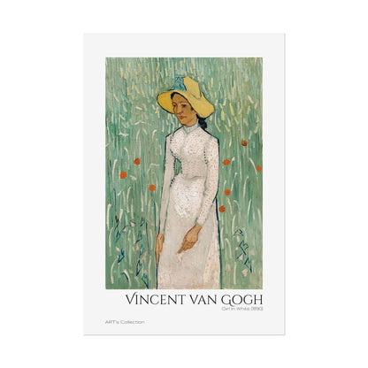 Girl in White (1890) by Vincent van Gogh / Affiche imprimée - Série ART's Collection