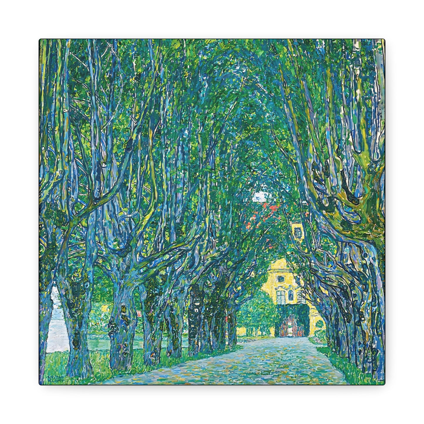Avenue to the Kammer Castle (1912) by Gustav Klimt / Reproduction Fine Art sur Toile / Flanc Large Epaisseur 3.2 cm - 1.25 inch