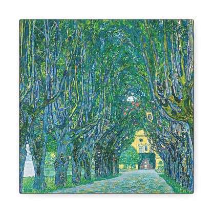 Avenue to the Kammer Castle (1912) by Gustav Klimt / Reproduction Fine Art sur Toile / Flanc Large Epaisseur 3.2 cm - 1.25 inch