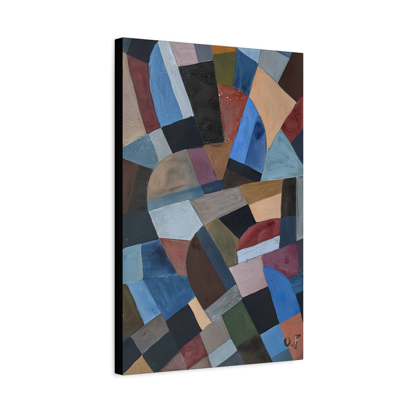 Composition by Otto Freundlich  / Reproduction Fine Art sur Toile / Epaisseur 3.2 cm - 1.25 inch