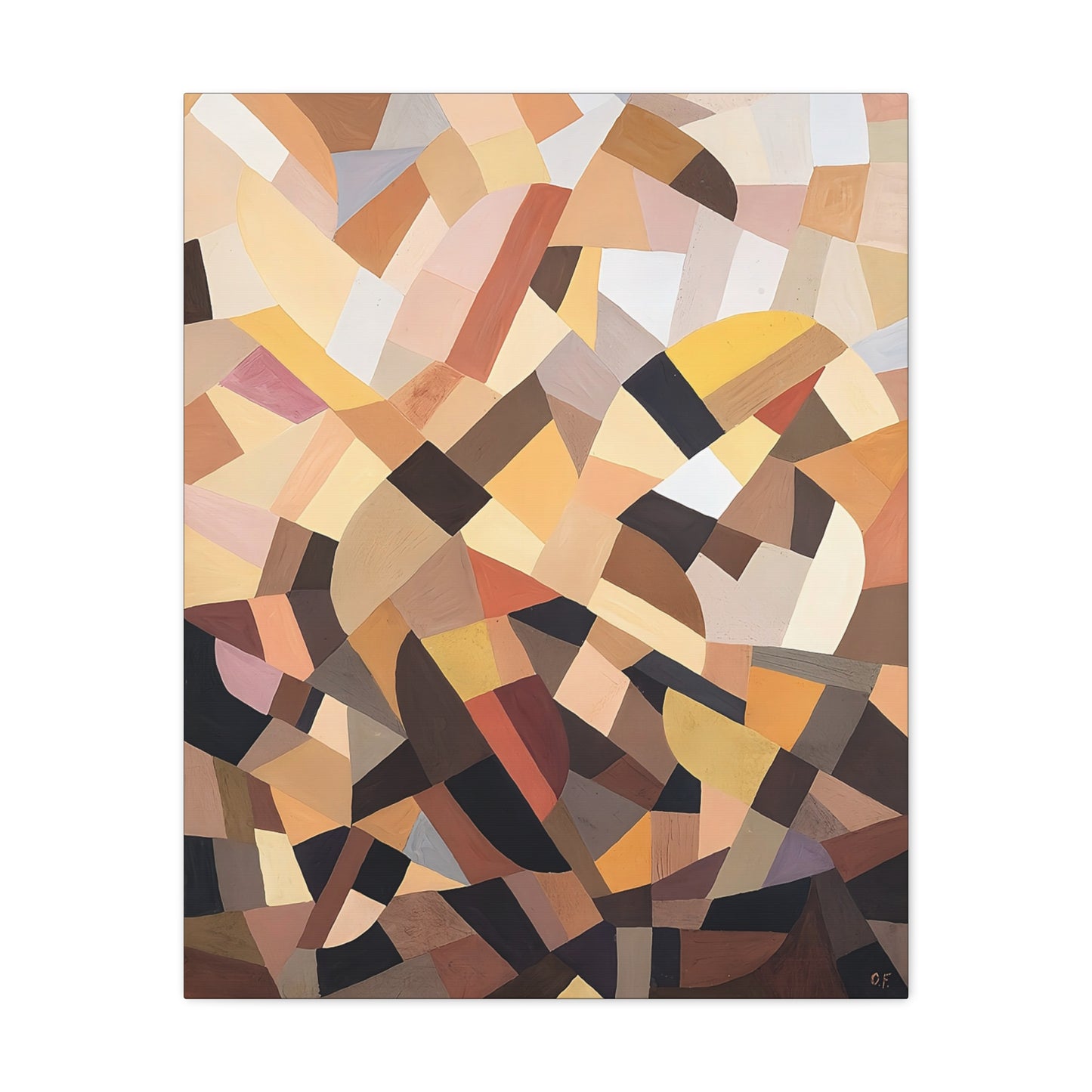 Komposition (1939-1942) by Otto Freundlich  / Reproduction Fine Art sur Toile / Epaisseur 3,2cm - 1'25 po