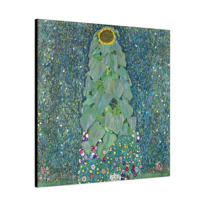 Sunflowers (1883) by Gustav Klimt / Reproduction Fine Art sur Toile / Flanc Large Epaisseur 3.2 cm - 1.25 inch