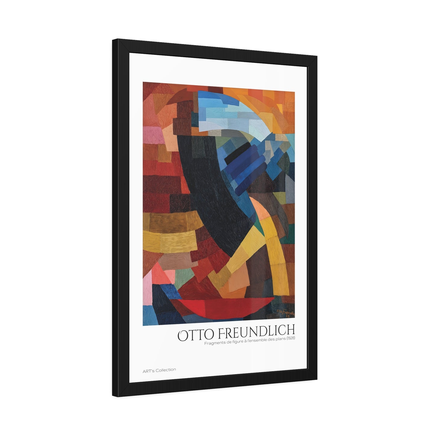 Fragments de figure à l'ensemble des plans (1928) by Otto Freundlich  / Affiche Encadrée série ART's Collection
