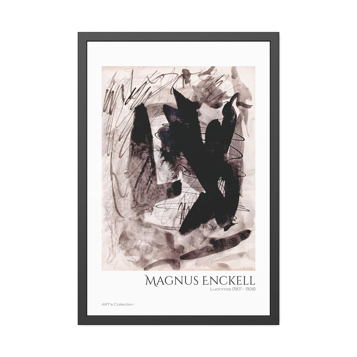 Luonnos (1907 - 1908) by Magnus Enckell / Affiche Encadrée série ART's Collection
