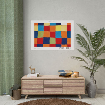 Color chart Qu 1(1930) by Paul Klee / Affiche imprimée - Série ART's Collection
