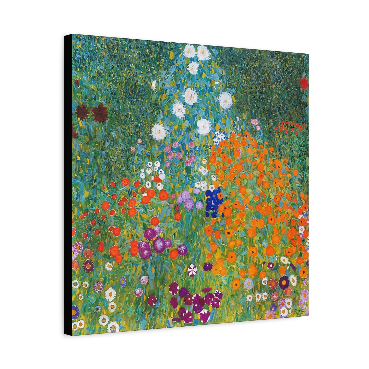 Cottage Garden (1905-1907) by Gustav Klimt / Reproduction Fine Art sur Toile / Flanc Large Epaisseur 3.2 cm - 1.25 inch
