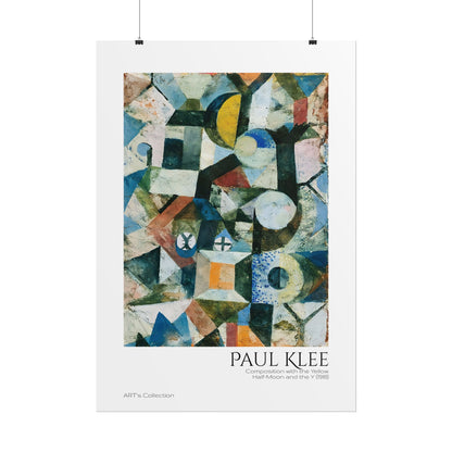 Composition with the Yellow Half-Moon and the Y (1918) by Paul Klee / Affiche imprimée - Série ART's Collection