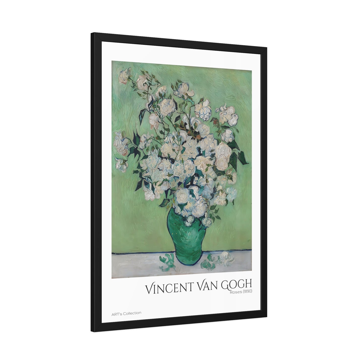 Roses (1890) by Vincent Van Gogh / Affiche Encadrée série ART's Collection