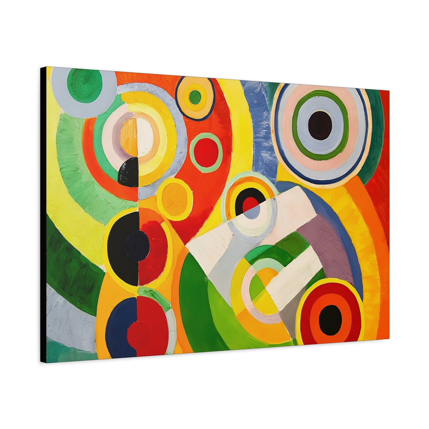 Rythme, Joie de vivre (1930) by Robert Delaunay / Reproduction Fine Art sur Toile / Large Epaisseur 3.2 cm - 1.25 inch