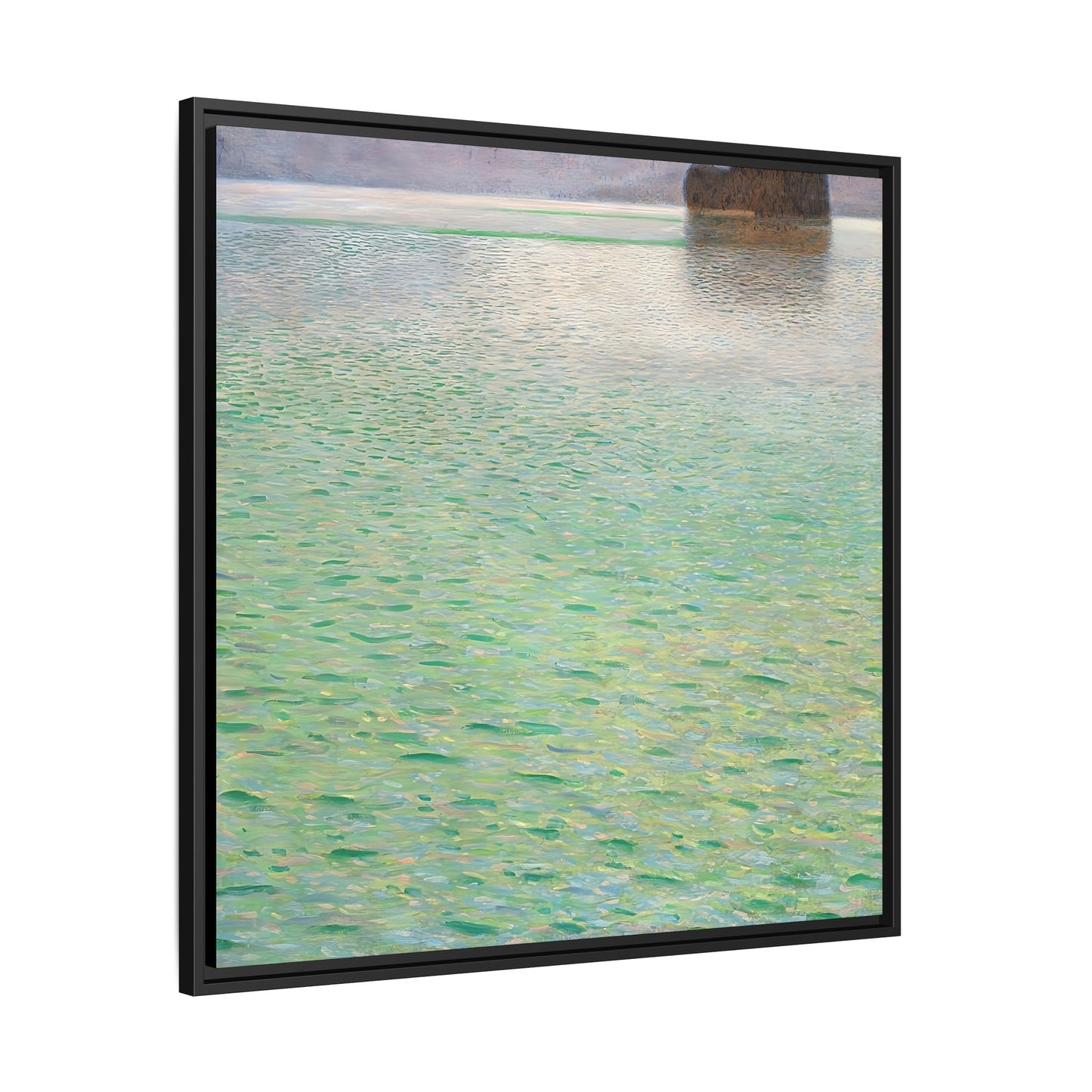 Insel im Attersee - Island in the Attersee (circa 1901-02)  by Gustav Klimt / Toile encadrée sur caisse américaine