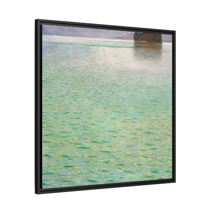 Insel im Attersee - Island in the Attersee (circa 1901-02)  by Gustav Klimt / Toile encadrée sur caisse américaine