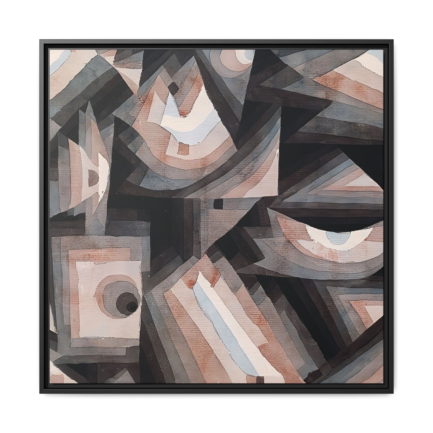 Crystal gradation (1922) by Paul Klee / Toile encadrée sur caisse américaine