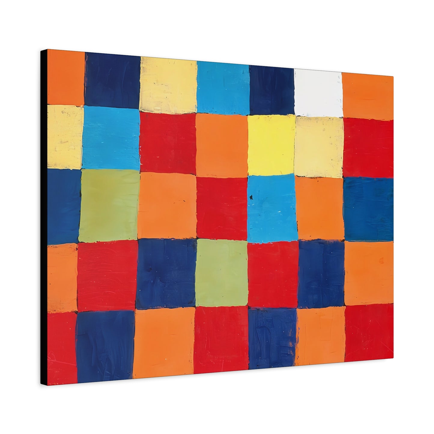 Color chart Qu 1 (1930) by Paul Klee / Reproduction Fine Art sur Toile / Large Epaisseur 3.2 cm - 1.25 inch