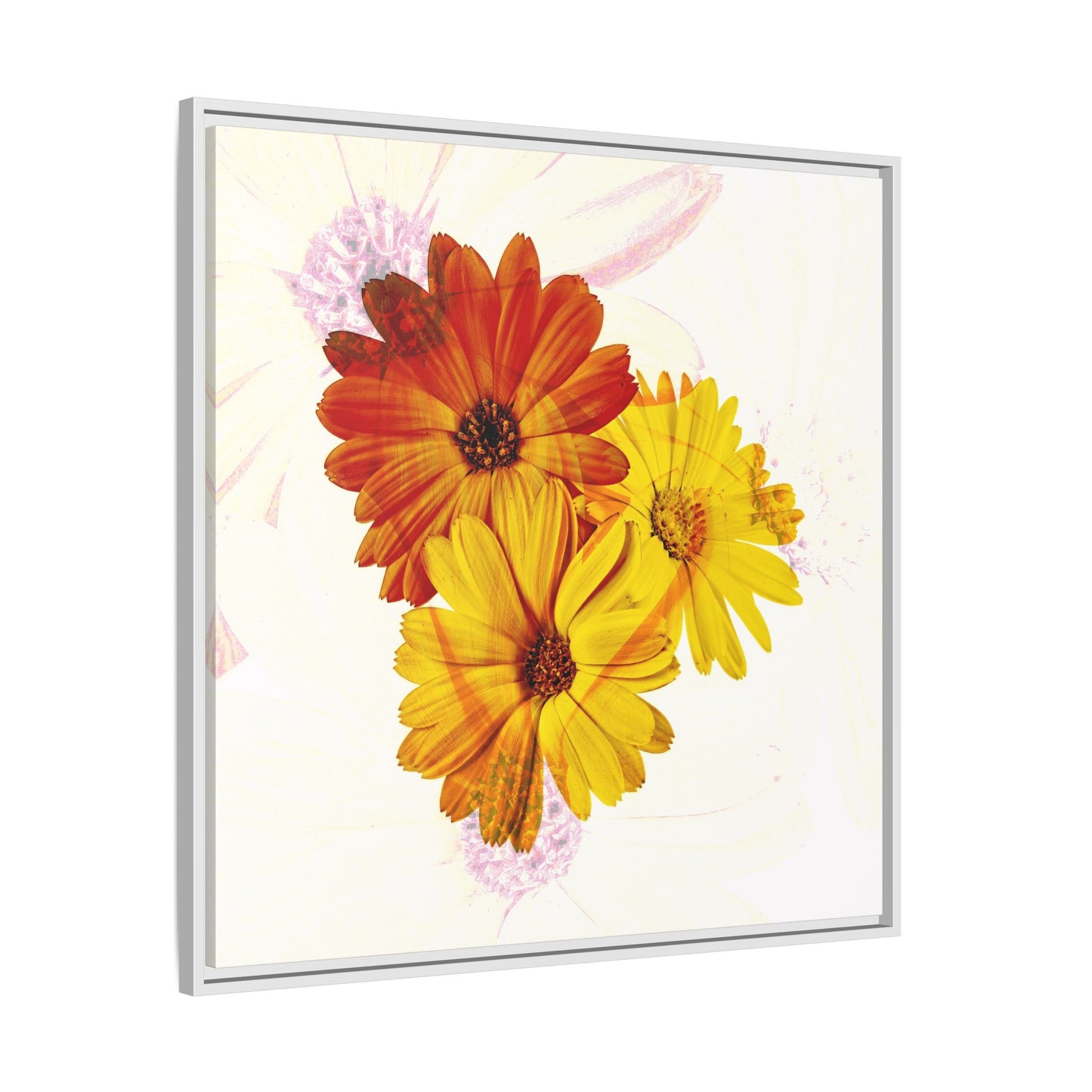 Collection Signature "FLORAL Numéro 13" sur Toile encadrée avec caisse américaine