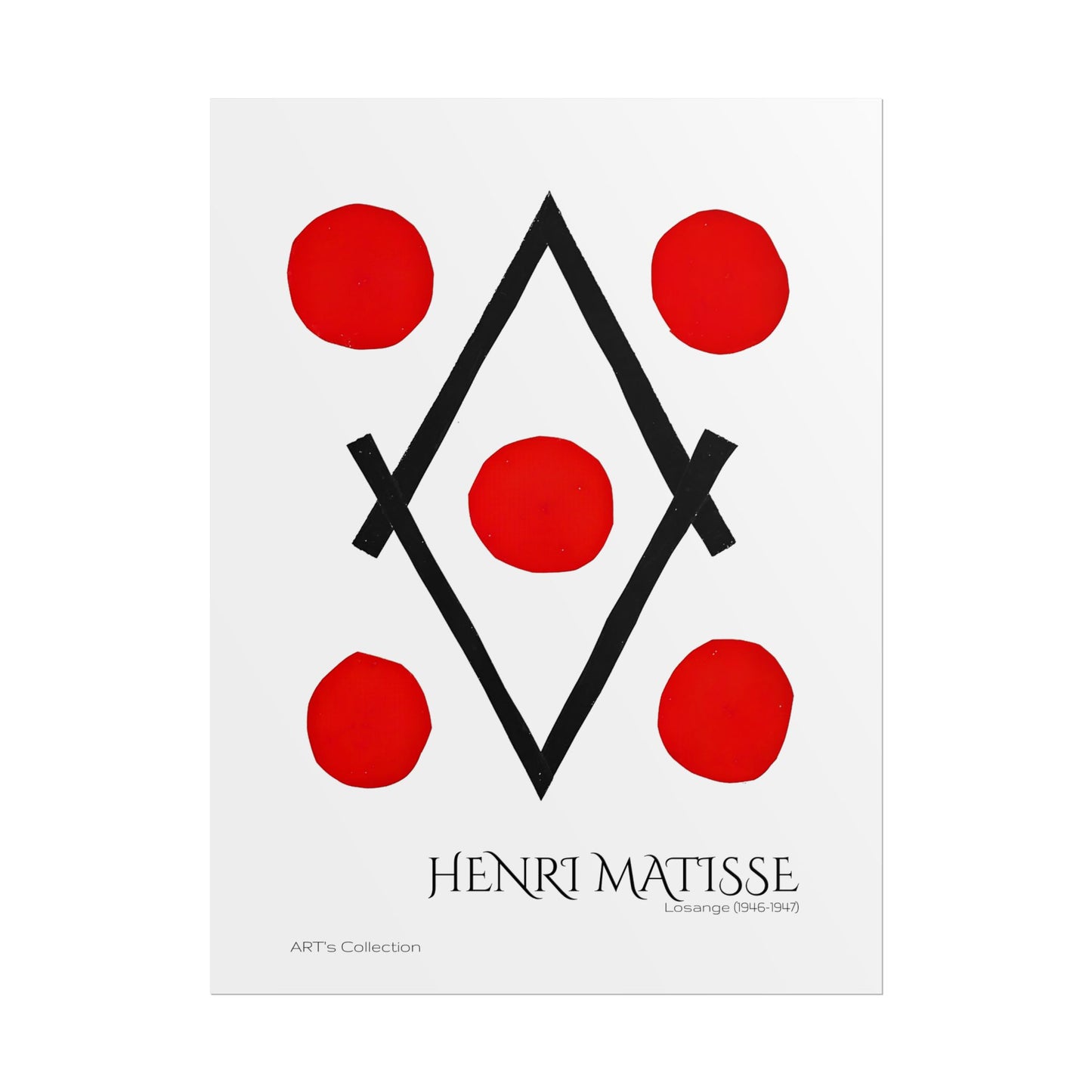 Losange (1946-1947) by Henri Matisse / Affiche imprimée - Série ART's Collection