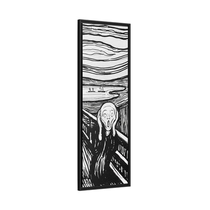 The Scream (1895) by Edvard Munch  / Toile encadrée sur caisse américaine