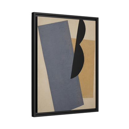 Composition Blue-Yellow-Black (1920) by El Lissitzky / Toile encadrée sur caisse américaine