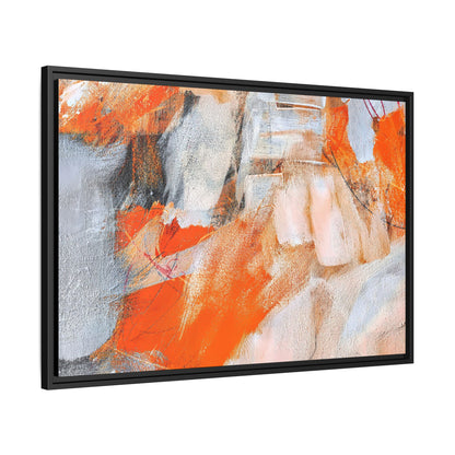 Tableau Intemporel Mandarine "Série Sign Collections" / Toile encadrée sur caisse américaine