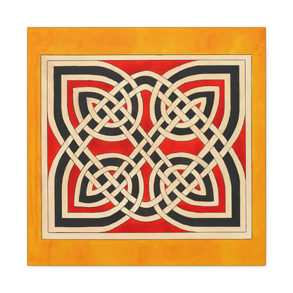 Celtic Ornament (ca 1900) by Elizabeth A. Nedwill  / Reproduction Fine Art sur Toile / Flanc Large Epaisseur 3.2 cm - 1.25 inch