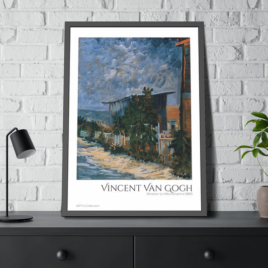 Shelter on Montmartre (1887)  by Vincent Van Gogh / Affiche Encadrée série ART's Collection