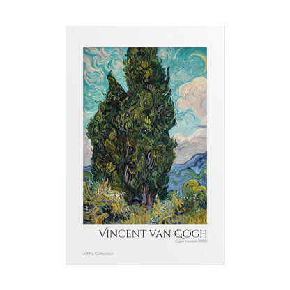 Cypresses (1889) by Vincent van Gogh / Affiche imprimée - Série ART's Collection