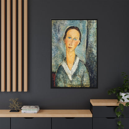 Girl in a Sailor's Blouse (1918) by Amedeo Modigliani / Toile encadrée sur caisse américaine
