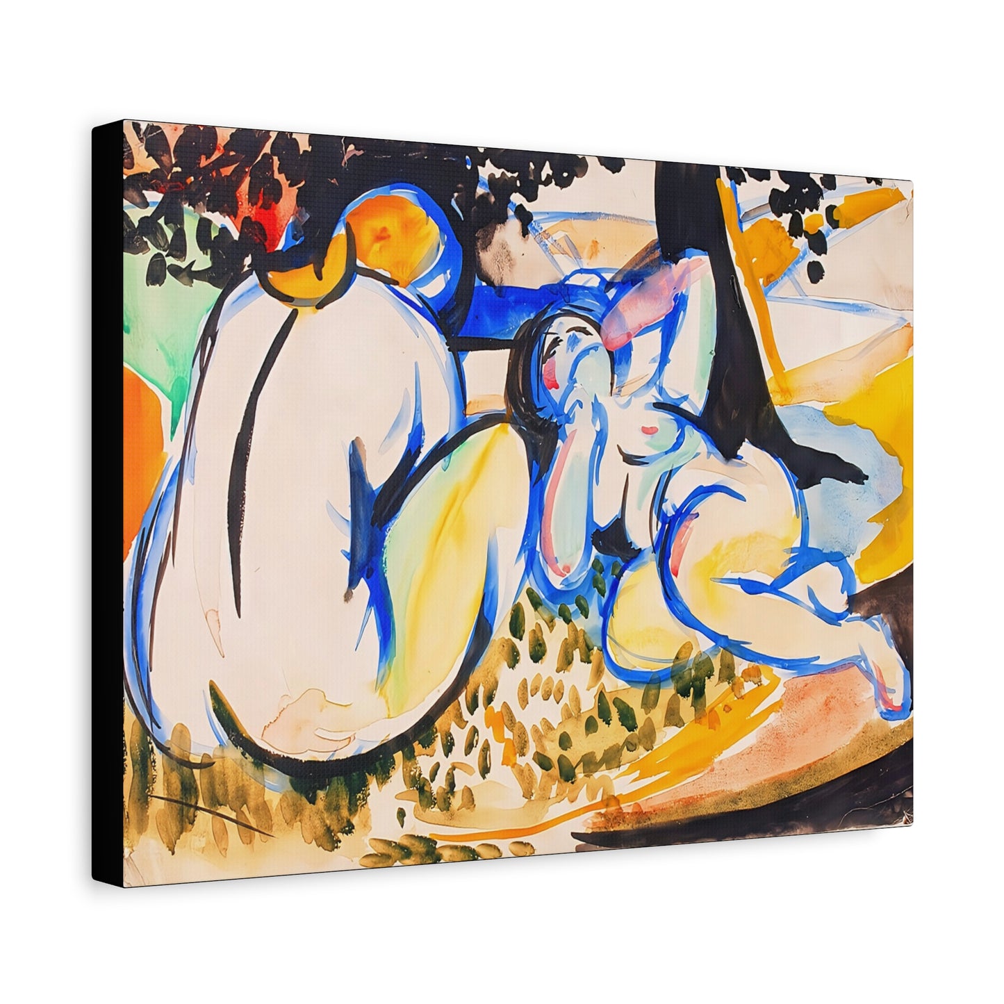 Nudes (1915-1918) by Henry Lyman Saÿen  / Reproduction Fine Art sur Toile / Flanc Large Epaisseur 3.2 cm - 1.25 inch