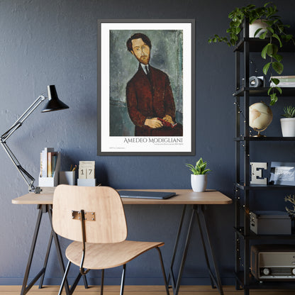 Léopold Zborowski (1911-1920) by Amedeo Modigliani  / Affiche Encadrée série ART's Collection
