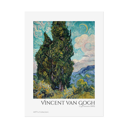 Cypresses (1889) by Vincent van Gogh / Affiche imprimée - Série ART's Collection