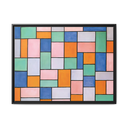 Composition in dissonances (1919) by Theo van Doesburg  / Toile encadrée sur caisse américaine