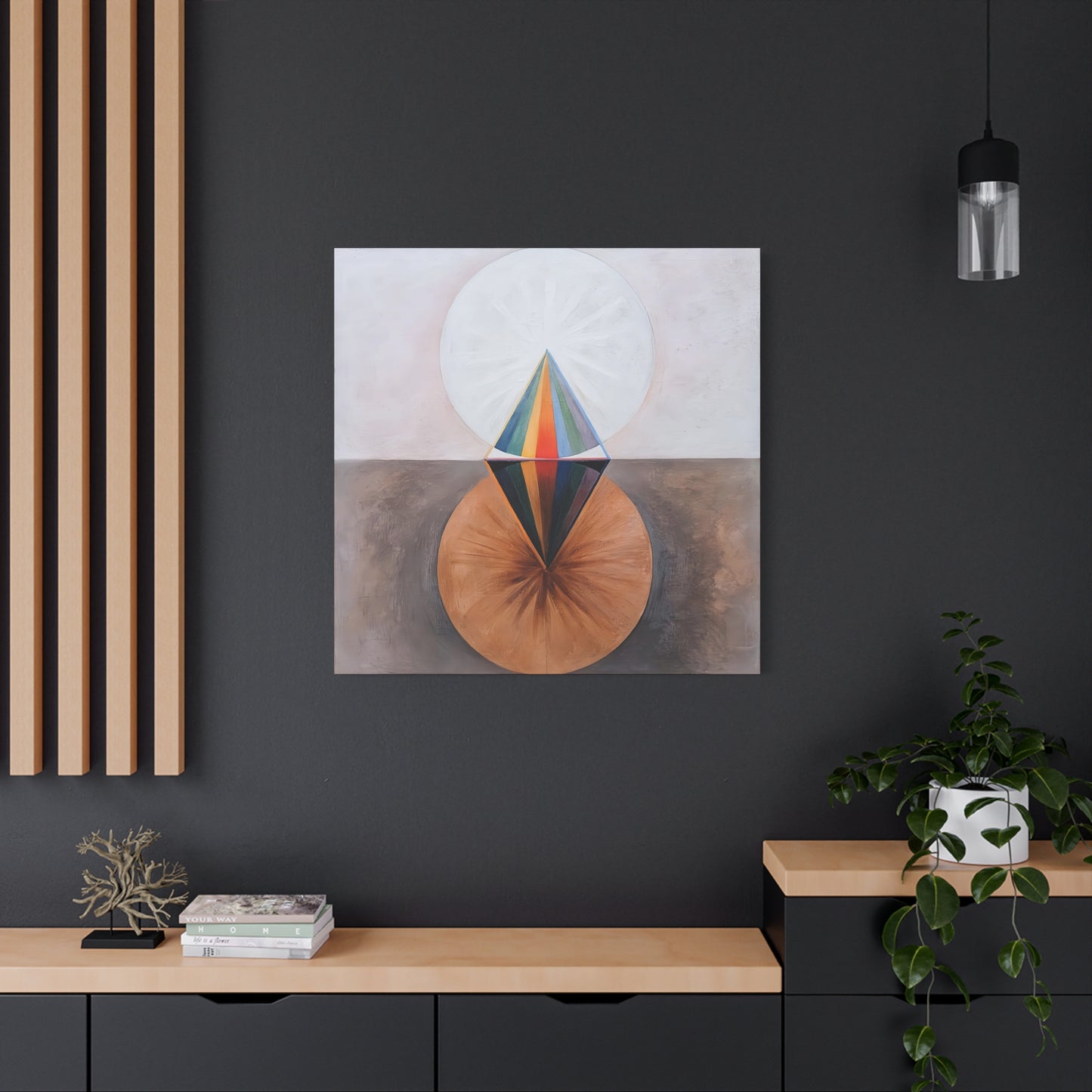 The Swan, No. 12, Group IX-SUW (1915) by  Hilma af Klint / Reproduction Fine Art sur Toile / Large Epaisseur 3.2 cm - 1.25 inch