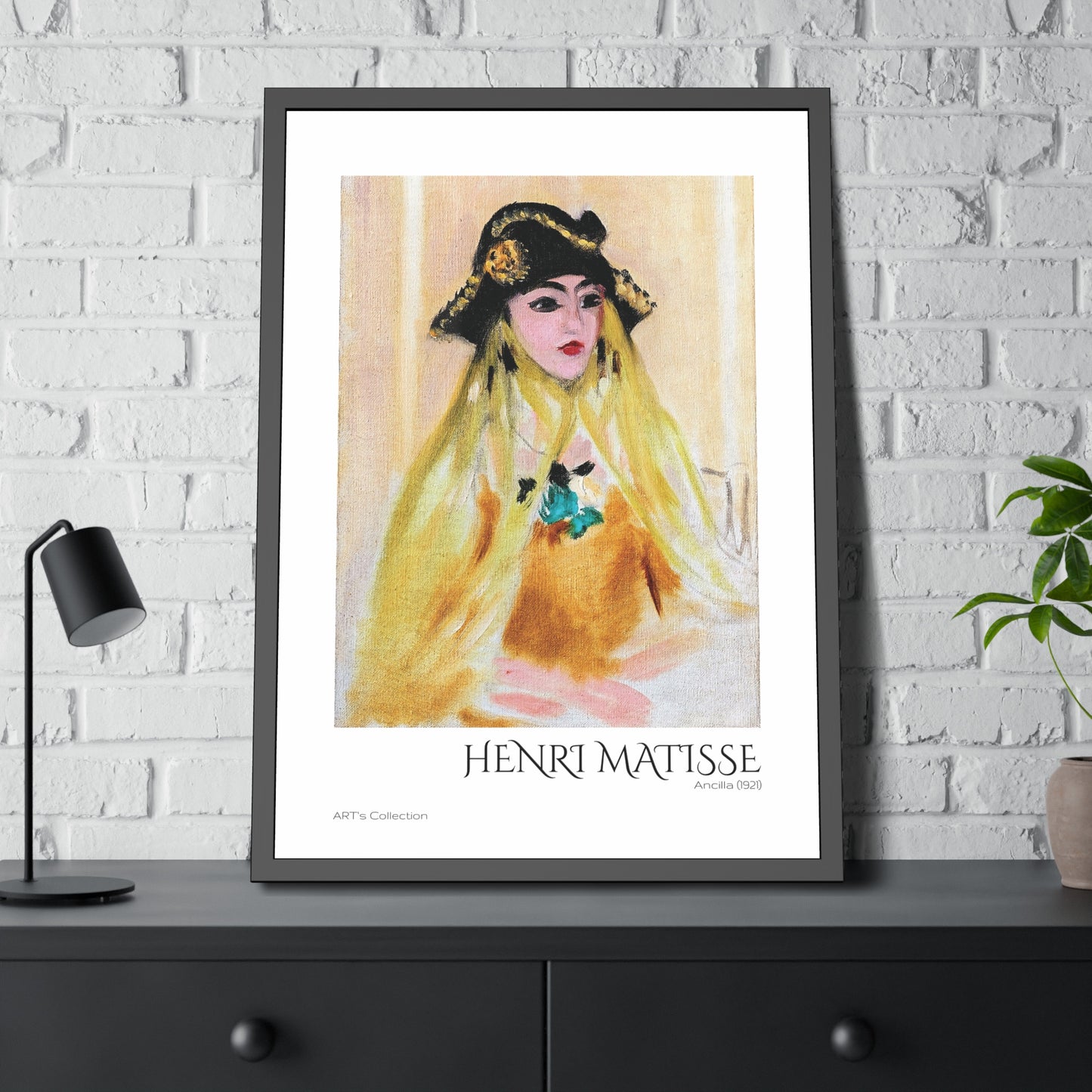 Ancilla (1921) by Henri Matisse  / Affiche Encadrée série ART's Collection