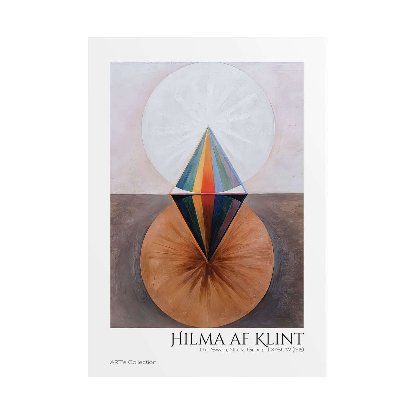 The Swan, No. 12, Group IX-SUW (1915)  by Hilma af Klint  / Affiche imprimée - Série ART's Collection