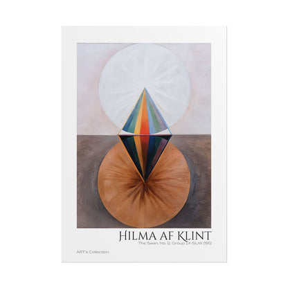 The Swan, No. 12, Group IX-SUW (1915)  by Hilma af Klint  / Affiche imprimée - Série ART's Collection
